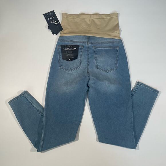 Celebrity Pink Maternity Jeans Small Skinny Ankle Mommy Chic Soft Stretch NWT - Picture 2 of 12